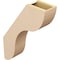 Ekena Millwork 5-inch W x 18-inch D x 24-inch H Carmel Rough Cedar Woodgrain TimberThane Knee Brace, Primed BRCUR05X18X24CARRCPR - alternate 6